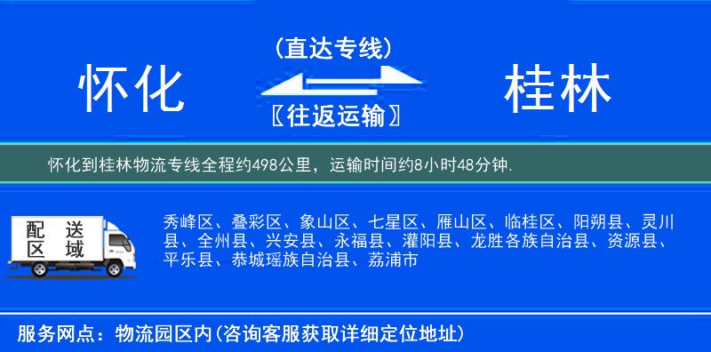 懷化到桂林物流專線