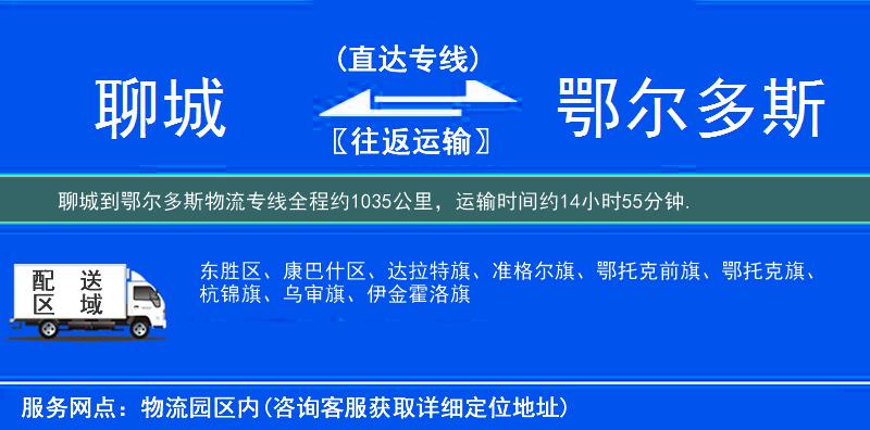 聊城到鄂爾多斯物流專線