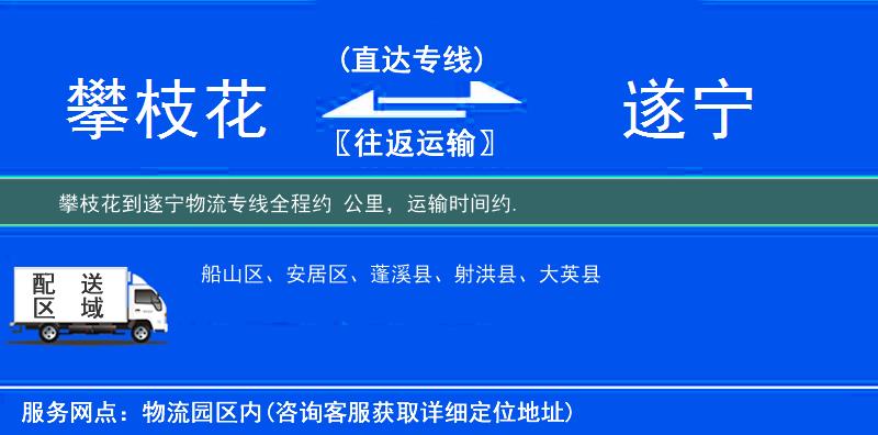 攀枝花到遂寧物流專線